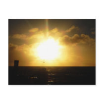 Sunset At The Beach postcards
