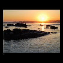 sunset at the beach postcards