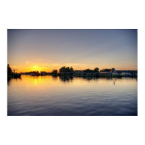 Sunset at the canal - HDR posters by JuliusS_J Sunset at the canal - HDR posters