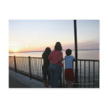 Sunset at the Damn Postcard