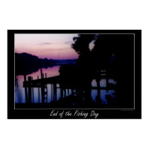 Sunset at the Dock posters by saddogshirts Sunset at the Dock posters