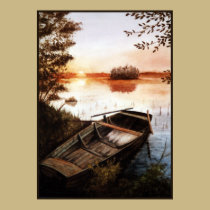 Sunset at the Lake posters