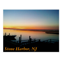 sunset at the shore, Stone Harbor, NJ Postcards