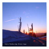 Sunset at Timberline Lodge, Mt Hood posters by radgirl Sunset at Timberline Lodge, Mt Hood posters