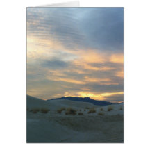 Sunset at White Sands Greeting Card