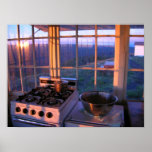 Sunset Bald Butte Fire Lookout Poster