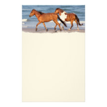 Sunset Beach Horse Personalized Stationery