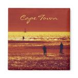 Sunset beach landscape magnets. Customize
