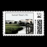 Sunset Beach North Carolina Postage Stamp stamps