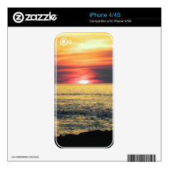 Sunset Beach Skins For iPhone 4
