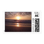 Sunset beach stamp stamps