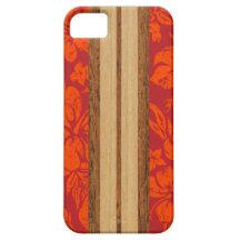 Sunset Beach Surfboard Hawaiian iPhone 5 Cases