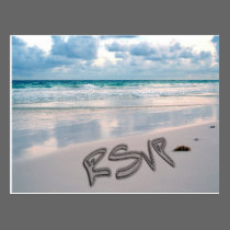 Sunset Beach Wedding RSVP postcards