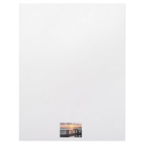 Sunset behind dock in Florida with little girl Letterhead Template