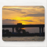 Sunset Behind Tree Mousepad