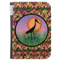 Sunset Bird Kindle Folio Case