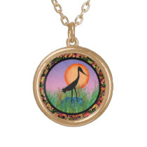 Sunset Bird Necklace