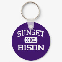 Sunset - Bison - Sunset High School - Dallas Texas keychains