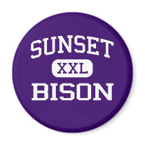 Sunset - Bison - Sunset High School - Dallas Texas magnets