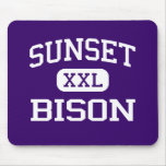 Sunset - Bison - Sunset High School - Dallas Texas mousepads