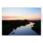 sunset  blank card