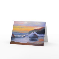 Sunset - Blank Greeting Card card