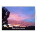Sunset Blue Card