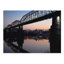 Sunset Bridge Postcard