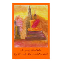 Sunset Buddha posters