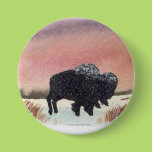 Sunset Buffalo Button