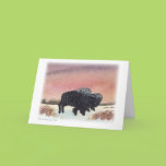 Sunset Buffalo card customize