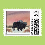 Sunset Buffalo Stamp