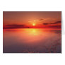 sunset: burning ice greeting card