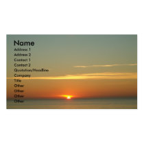 sunset business cards
