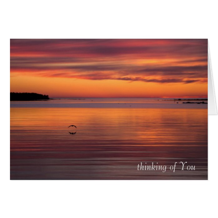 Sunset by the sea CC0156 Sympathy Card
