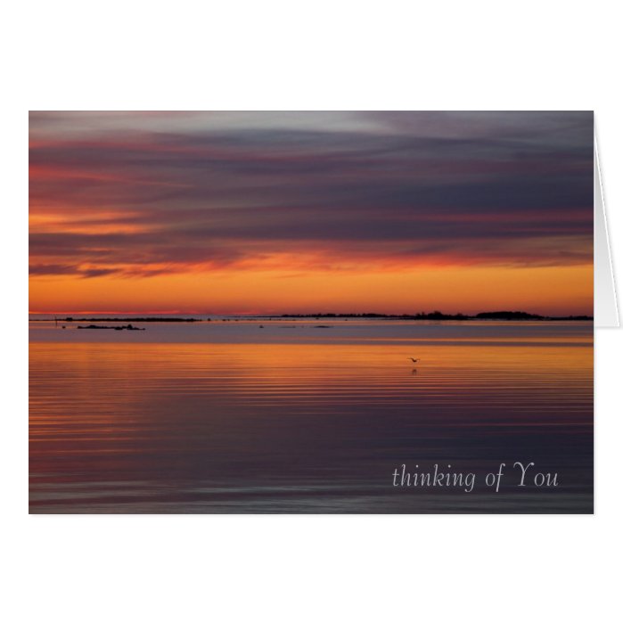 Sunset by the sea CC0158 Sympathy Card