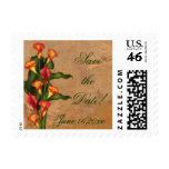 Sunset Calla Lilies Save the Date Postage Stamp