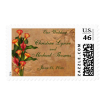 Sunset Calla Lily Wedding postage by SweetRascal Sunset Calla Lily Wedding postage