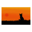 Sunset cat poster posters by WarriorCatz300 Sunset cat poster posters