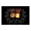 Sunset Cats Poster posters