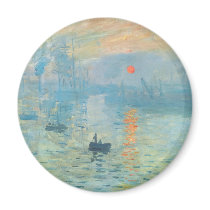 Sunset - Claude Monet Refrigerator Magnet
