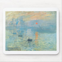 Sunset - Claude Monet Mouse Pads