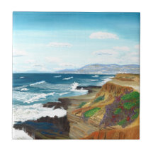 Sunset Cliffs Ceramic Tiles