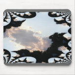 Sunset Cloud With Fractal Trace mousepads