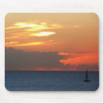 Sunset Clouds and Sailboat Mousepad