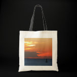 Sunset Clouds and Sailboat Tote Bag