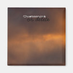 Sunset Clouds; Customizable Fridge Magnets