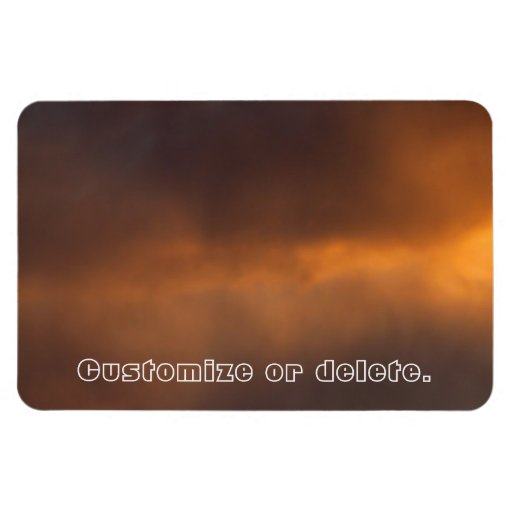Sunset Clouds; Customizable Vinyl Magnets