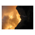 Sunset clouds over Yosemite Falls posters