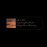 Sunset Clouds Return Address Label